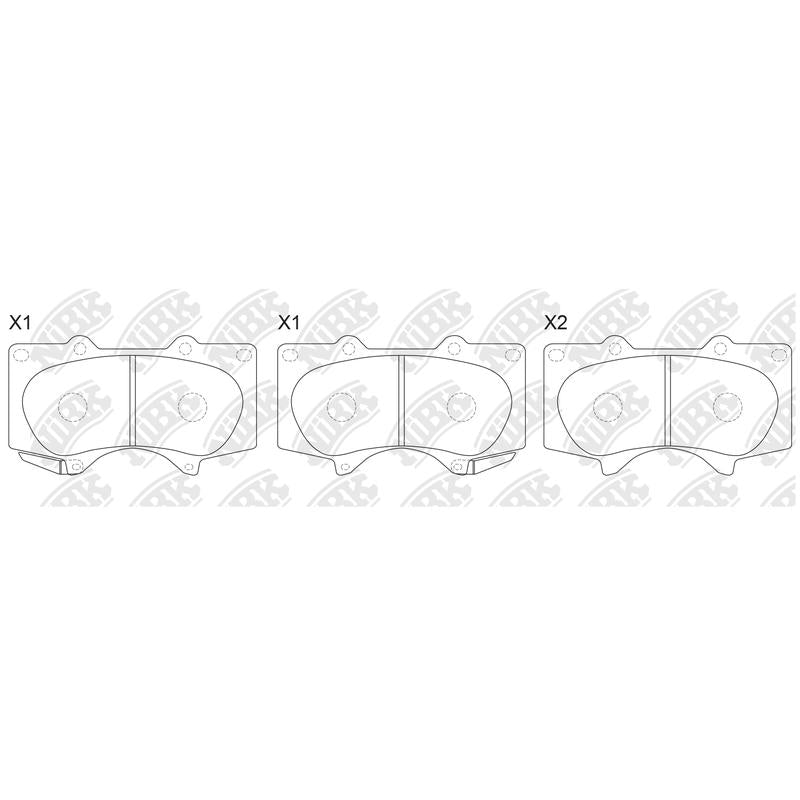 Front Brake Pads For Lexus Mitsubishi Toyota TECHSTOP DB1482 PN1482