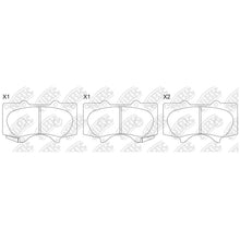 Load image into Gallery viewer, Front Brake Pads For Lexus Mitsubishi Toyota ICER 181665 PN1482