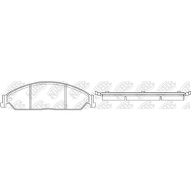 Front Brake Pads For Ford BREMTEC BT1308 PN0826