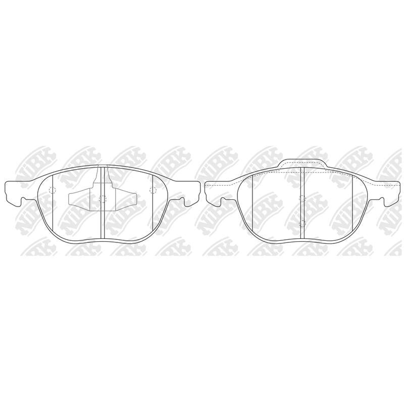 Front Brake Pads PN0365 For Ford Mazda Nissan