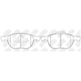 Front Brake Pads PN0365 For Ford Mazda Nissan