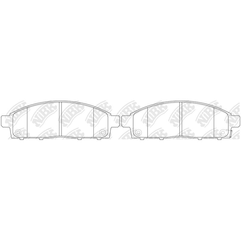 Front Pads For Mitsubishi Nissan TEMB DB1774 PN3809