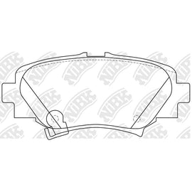 Reat Pads For Mazda TEMB DB2331 PN25004