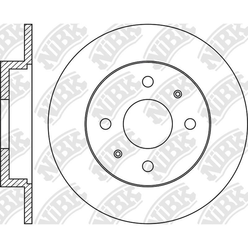 RN1923 Rear Rotor 1pc For Mitsubishi