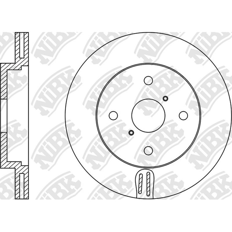 RN1437V Front Rotor 1pc For Toyota