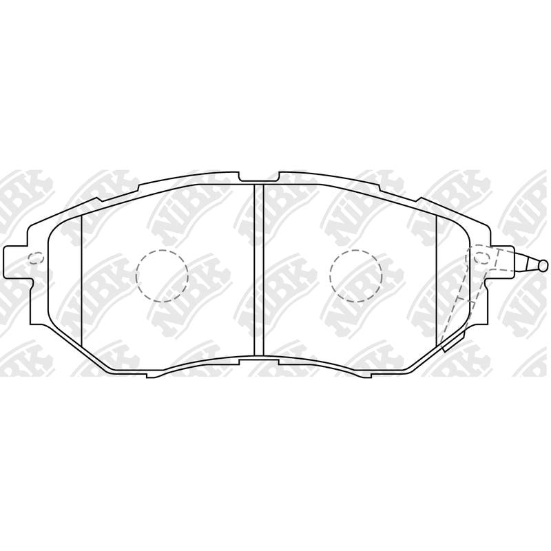 Front Brake Pads For Subaru - TEMB DB1722 PN7499
