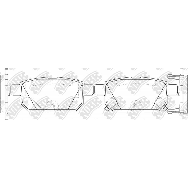 BREMTEC BT2181 = PN9808 Rear Pads For Suzuki Nissan