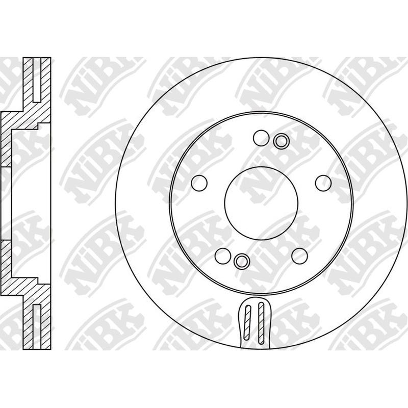 RN1606V Front Rotor 1pc For Hyundai