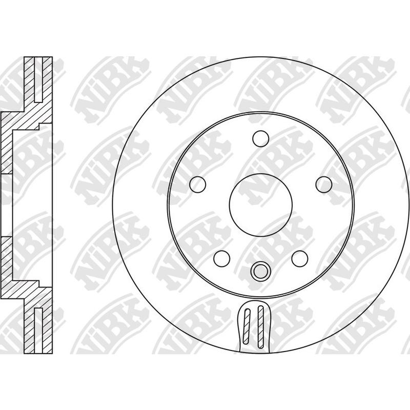 RN1589V Front Rotor 1pc For Ford Land Rover Volvo