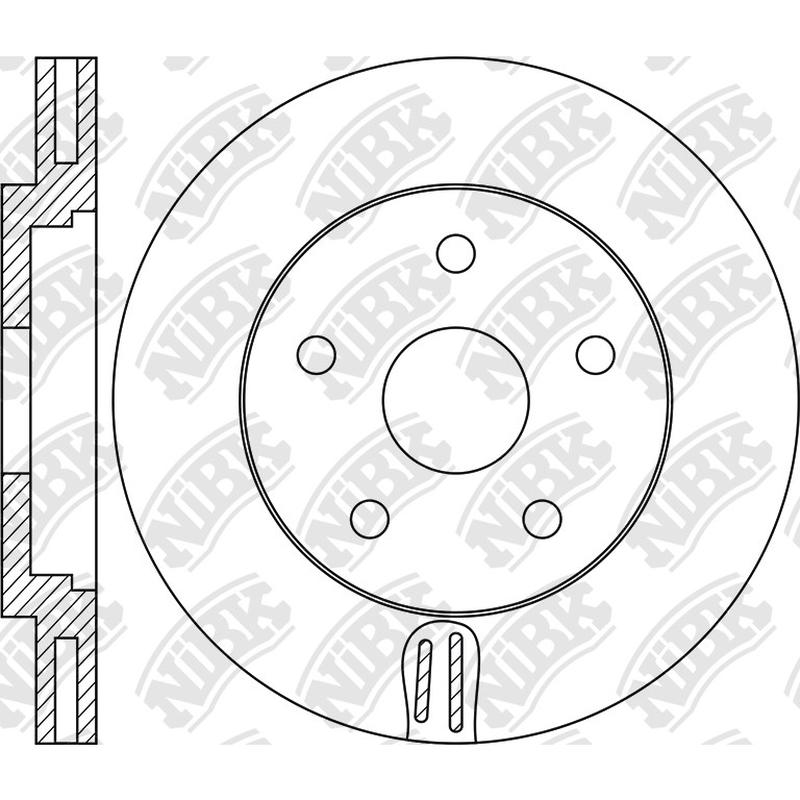 RN1885V Front Rotor 1pc For Nissan Renault Samsung