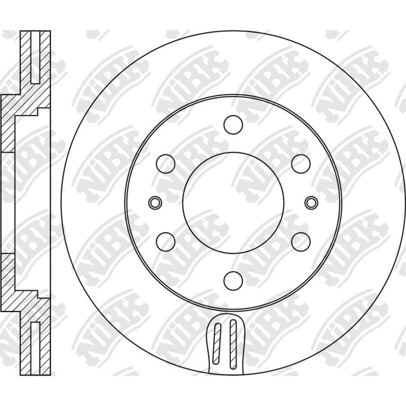 RN3001V Front Rotor 1pc For Mitsubishi