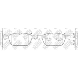 Front Brake Pads For Volvo - BREMTEC BT2111EL