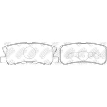 Load image into Gallery viewer, TEMB DB1464 Rear Brake Pads for Mitsubishi Jeep Dodge