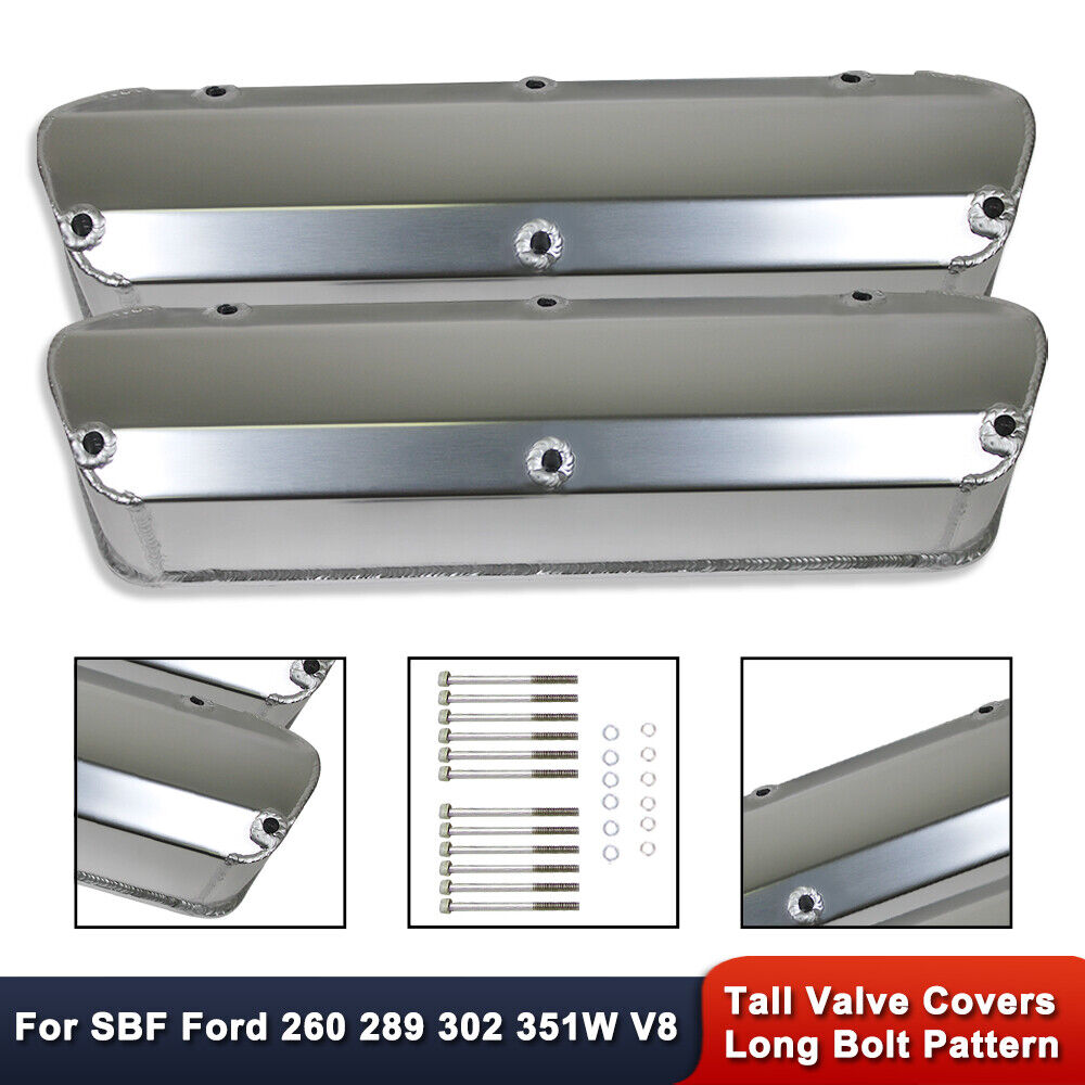 289 302 351W FORD FABRICATED COVERS POLISHED SBF