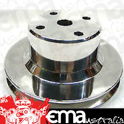 HOLDEN V8 WATER PUMP V PULLEY SUIT VN-ON JUMBO PUMP POLISHED