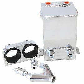 DUAL FUEL PUMP SURGE TANK KIT POLISHED 3.1L CAPACITY