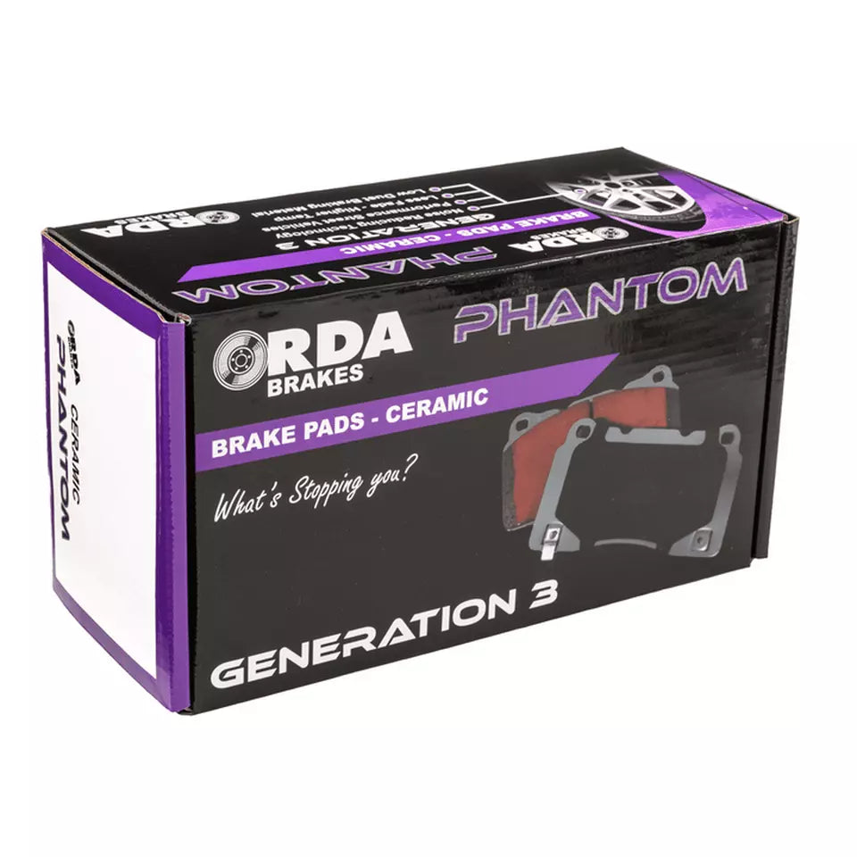 RDA RDC1328 Phantom Ceramic Brake Pad Set – Compatible with Toyota Hilux, Ford Ranger, Mitsubishi Triton, and more, 20A at 12V, Low Dust, ECE R90 Approved