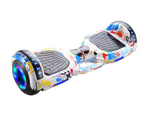 60cm Hoverboard Scooter – Self-Balancing Electric Hoverboard – Ice & Fire Graffito Design