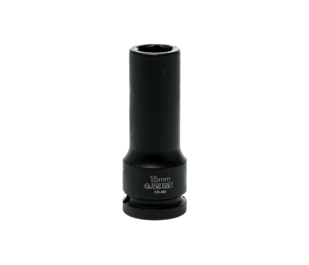 Teng 1/2 Inch Drive Deep Impact Socket 15mm DIN
