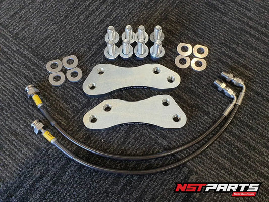 NSTParts Wilwood Superlite 4-Piston Brake Upgrade Package - DBA 4000 Slotted Rotors - AutoCentre Parts New Zealand